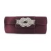 Evening Bag - Satin w/ Rhinestone Knot Accent Charm - BG-90790PU